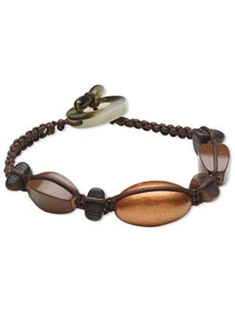 Tambabawood Black Lip Shell Handcrafted Philippines Macrame Bracelet
